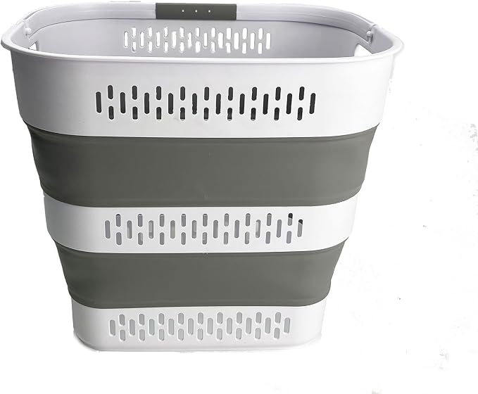 SAMMART 40L Collapsible Plastic Laundry Basket - Image 3