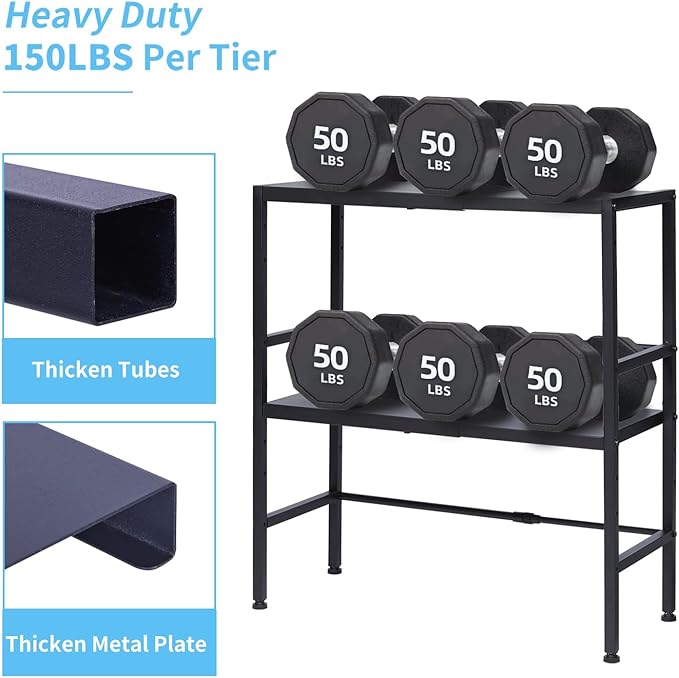 2-Tier Expandable Metal Storage Shelves, 150LBS Heavy Duty Shelving Units and - Image 4