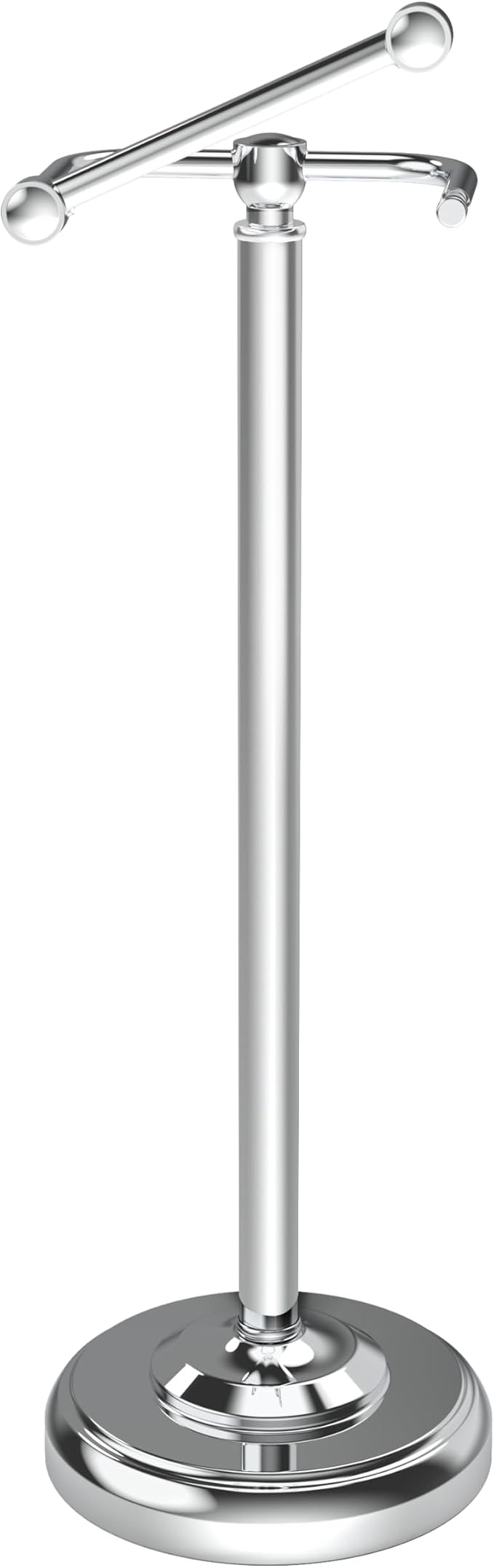 Toilet Paper Holder Stand, Polished Chrome Toilet Paper Holder Free Standing by WZKALY