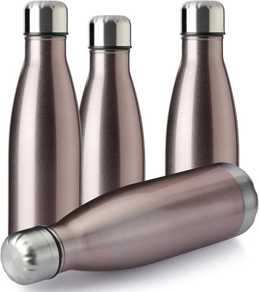 MEWAY 17oz Sport Water Bottle 4 Pack Vacuum Insulated Stainless Steel by MEWAY
