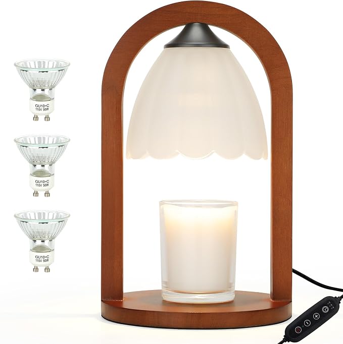 Candle Warmer Lamp with Timer and Dimmer，Electric Candle Lamp Warmer by YVAKE