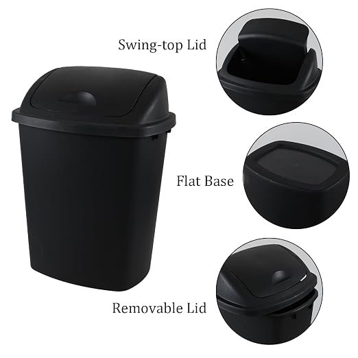 4 Packs Commercial Heavy-Duty Trash Can - Image 3