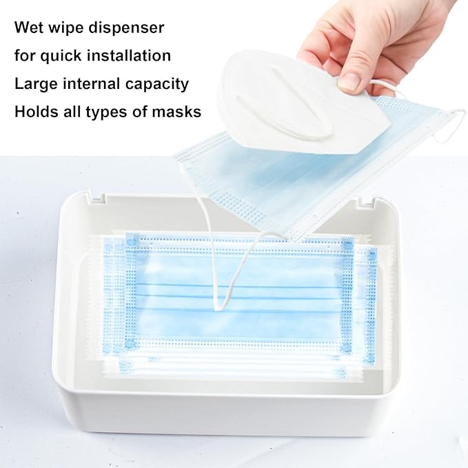 2Pcs Diaper Wipes Dispenser, Refillable Wipe Container, Wipe Container - Image 4