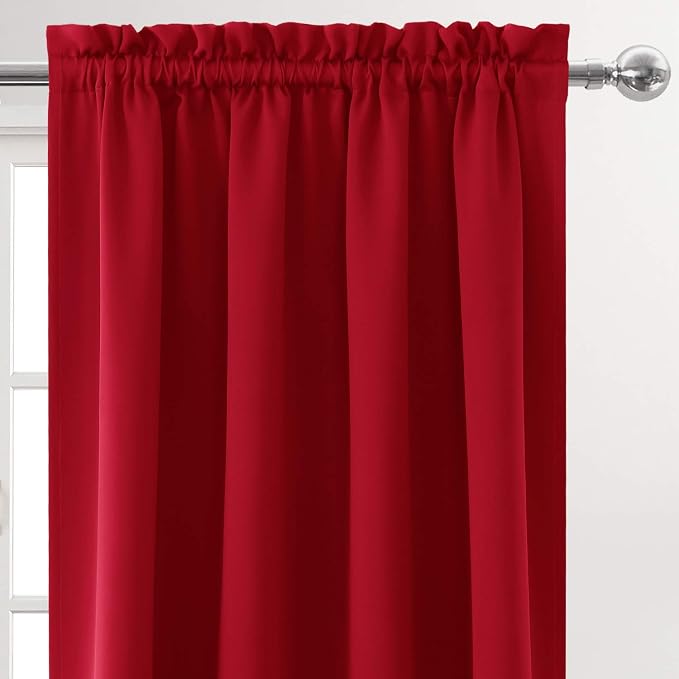 DWCN Christmas Blackout Curtains Room Darkening Thermal Insulated Bedroom - Image 4