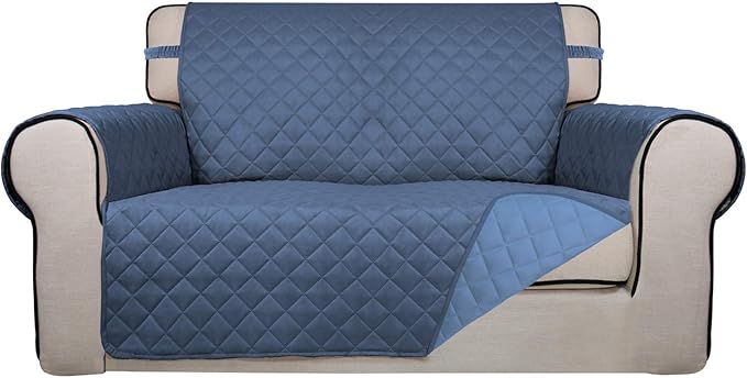 PureFit Reversible Quilted Sofa Cover, Water Resistant Slipcover Furniture by PureFit