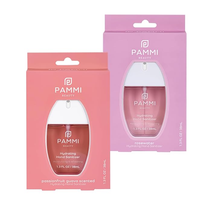 PAMMI Power Mist Hydrating Hand Sanitizer Spray, Portable Travel Size Pocket by PAMMI