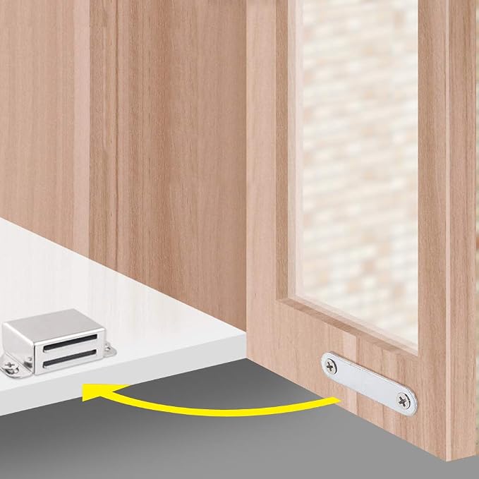Mousike Cabinet Magnets 30lb Stainless Steel Magnetic Door Catch - Image 4