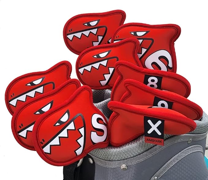 Palette Golf Iron Covers / 9pcs Set/Golf Head Covers/Golf Club Covers by AIMSHARK