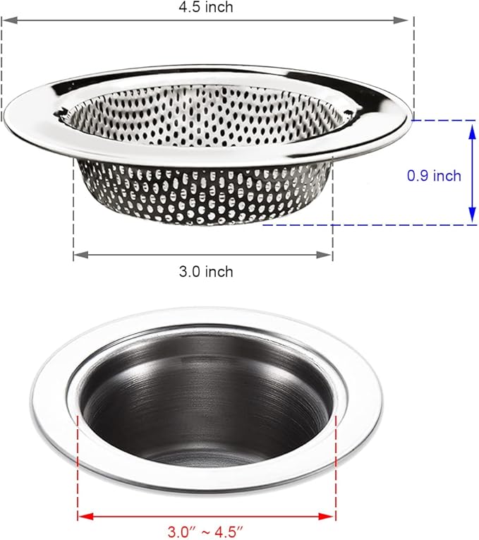 4-Piece Kitchen Sink Strainers - Image 2