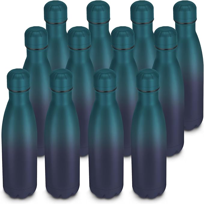 17oz Cola-Bottle Shaped Stainless Steel Leak-proof Water Bottle, Double Wall by Unknown
