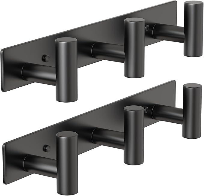 PMMASTO Coat Rack Wall Mounted, 3 "T Shaped Wall Hooks by PMMASTO