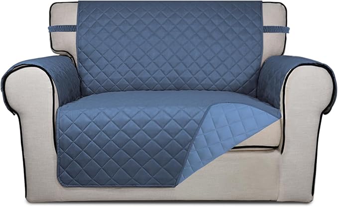 PureFit Reversible Quilted Sofa Cover, Water Resistant Slipcover Furniture by PureFit