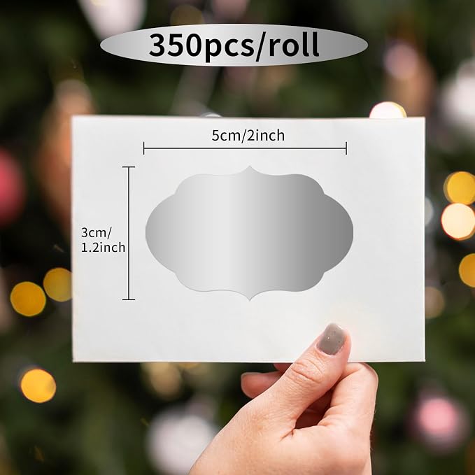 350 PCS Gift Tags Stickers, Self-Adhesive, Handmade Bottle All-Purpose Jar - Image 2