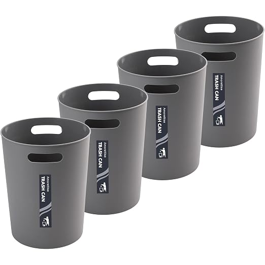 4 Pack Small Trash Can for Bathroom by Amorettise
