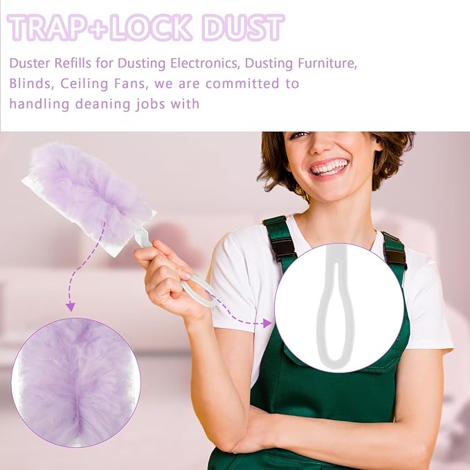 Duster Refills Compatible with Swiffer Duster, Heavy Duty Multi Surface Duster - Image 4