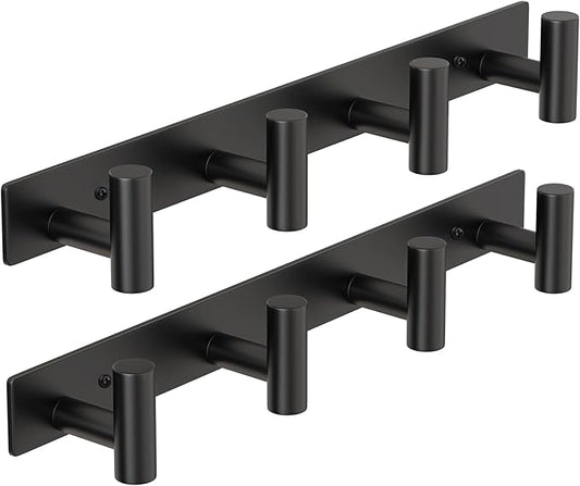 PMMASTO Coat Rack Wall Mounted, 4 "T Shaped Wall Hooks by PMMASTO