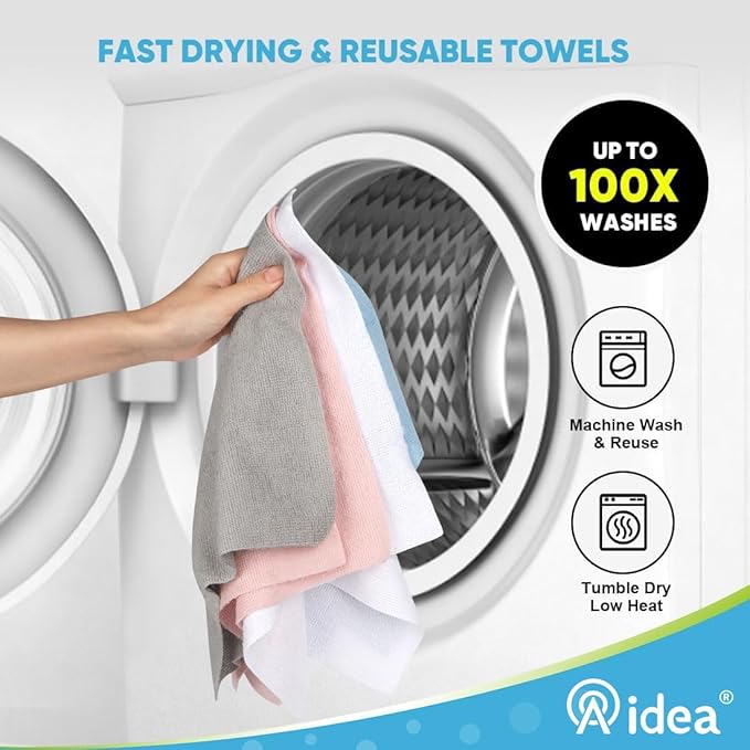 AIDEA Microfiber Cleaning Cloth 330 Sheets 6 Roll, Shop Towels, Shop Rags - Image 6