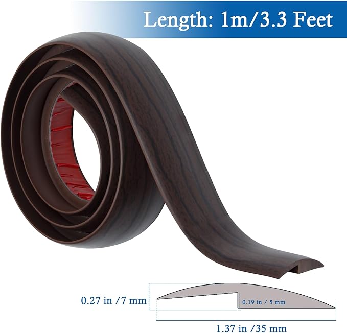 Floor Transition Strip Self Adhesive Carpet & Flooring Transitions Edging Trim - Image 2