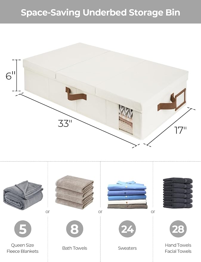 StorageWorks 2-Pack Large Under Bed Storage Bins - Image 2