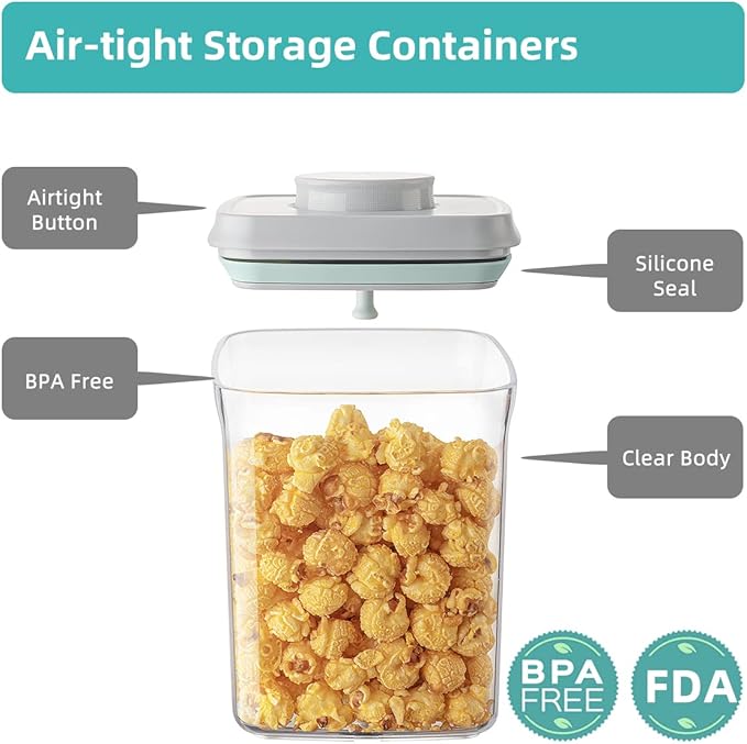 Ankou Airtight Container Set Stackable One Press Openning Food Containers - Image 5