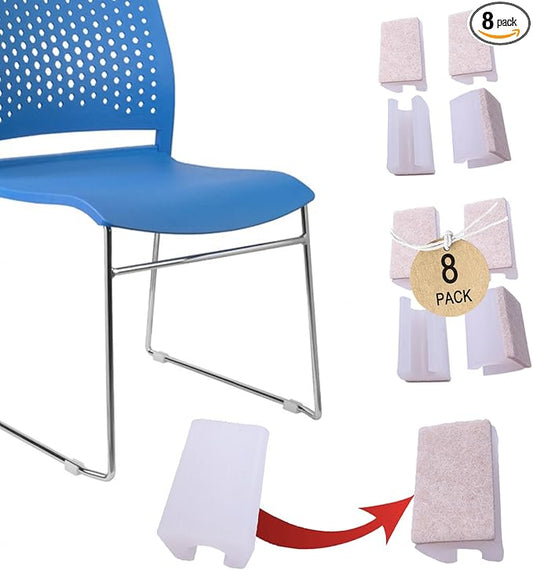 Rectangle U Shaped Chair Leg Tips Caps by Conprasim