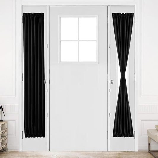 DWCN French Door Curtains – Rod Pocket Thermal Blackout Curtain by DWCN