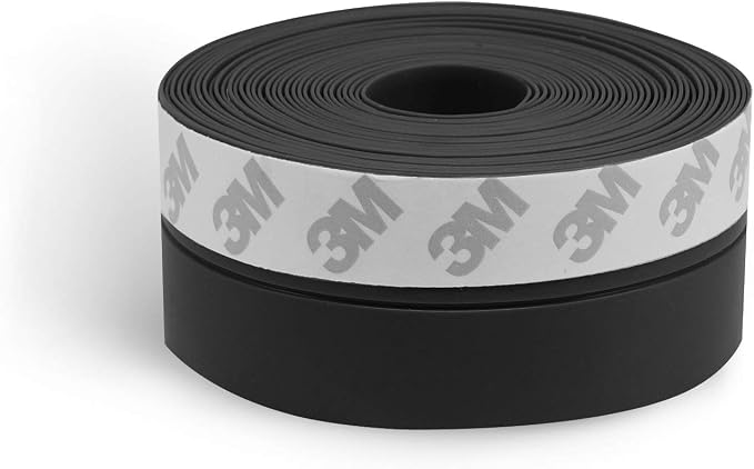 TAROSE Weather Stripping, Silicone Door Seal Strip Door, 16 Feet Long Black - Image 8
