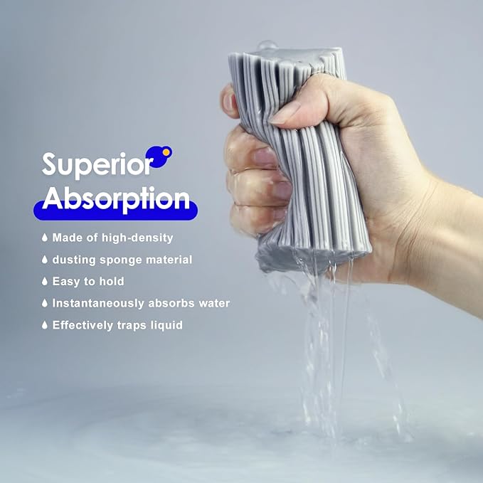 6 Pack Damp Clean Duster Sponge, Reusable Sponge, Duster - Image 4
