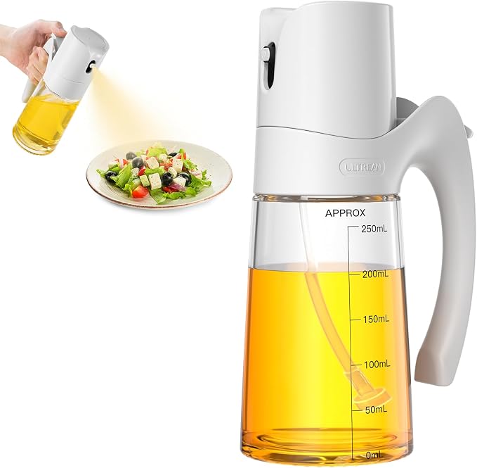 Ultrean Oil Sprayer for Cooking, 10oz/300ml Olive Oil Dispenser Bottle for by Ultrean