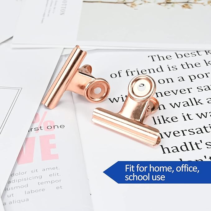 30 Pack Small Bull Clips 0.87 Inch Mini Metal Hinge Clips Binder Paper Hinge - Image 7