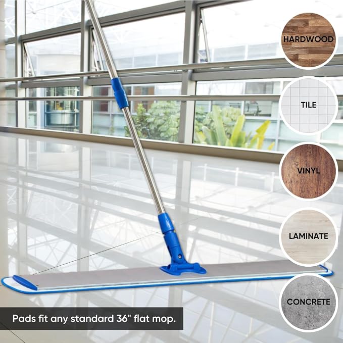 36" Microfiber Wet Mop Pad - Image 5
