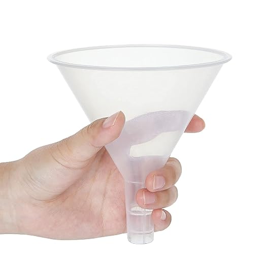 RHBLME 20 PCS Plastic Funnels Set, 4.7 Inch Wide Mouth Clear Plastic Funnels - Image 4