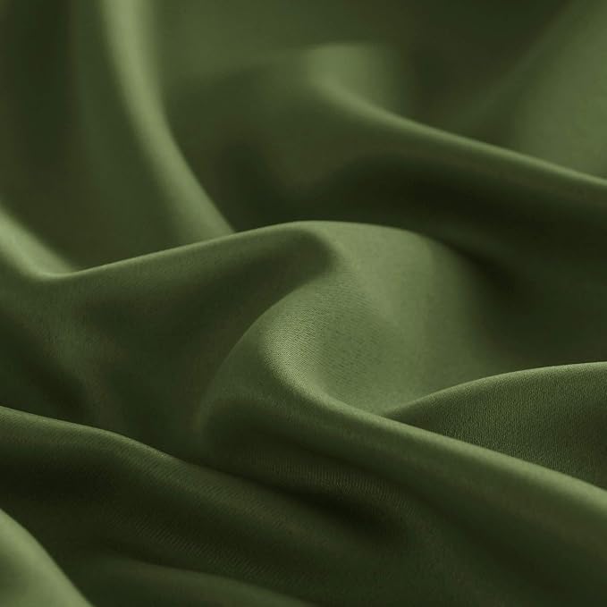 DWCN French Door Curtains – Rod Pocket Thermal Blackout Curtain - Image 4