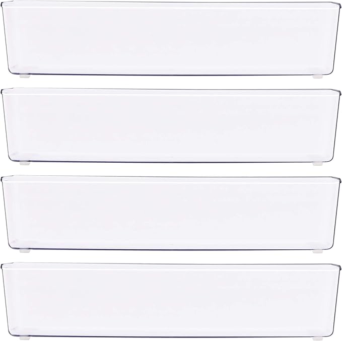 Simple Houseware Clear Drawer Organizer - Image 2