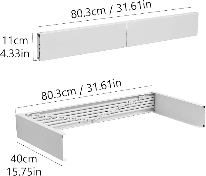 JOOM Laundry Drying Rack Collapsible, Wall Mounted Clothes Drying Rack - Image 3