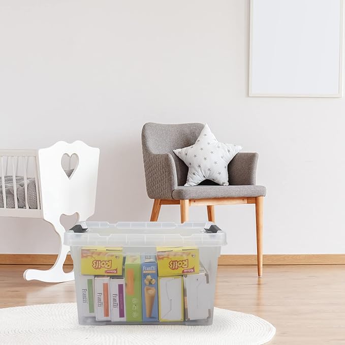 Pekky 22 Qt Clear Plastic Storage Bins - Image 5