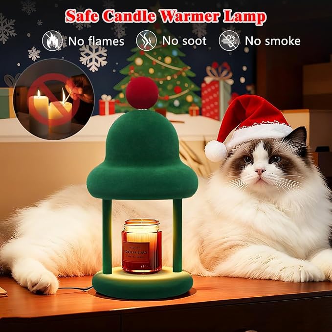 Fuzzy Candle Warmer Lamp with Timer, Dimmable Wax Warmer Lamp, Candle Melter - Image 6