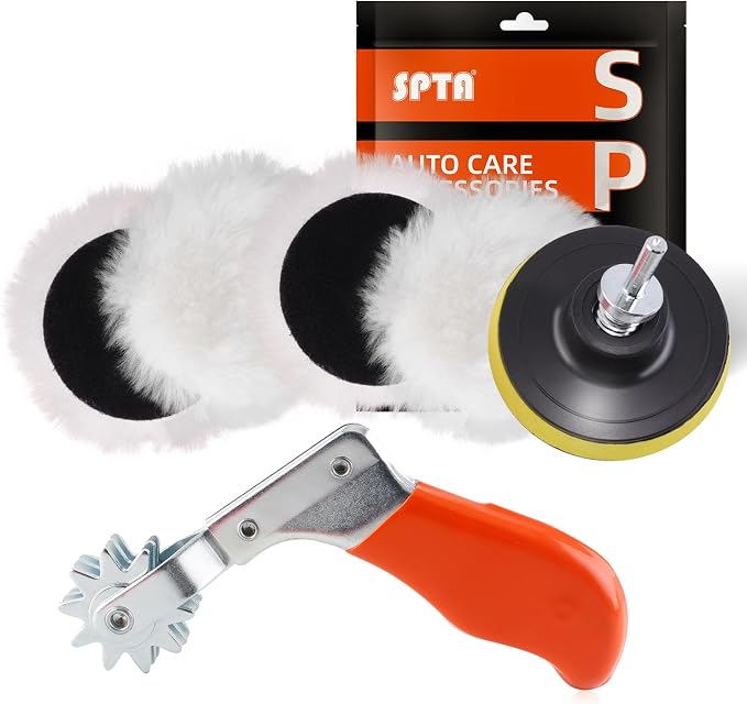 Wool Buffing Polishing Pad, SPTA 3 Inch Lambwool Wool Buffing polishing Pads - Image 8