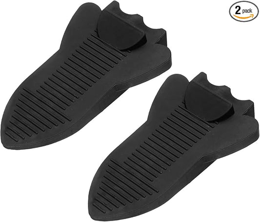 uxcell 2 Pcs Door Stoppers for Bottom of Door, Rubber Stackable Door Stopper by uxcell
