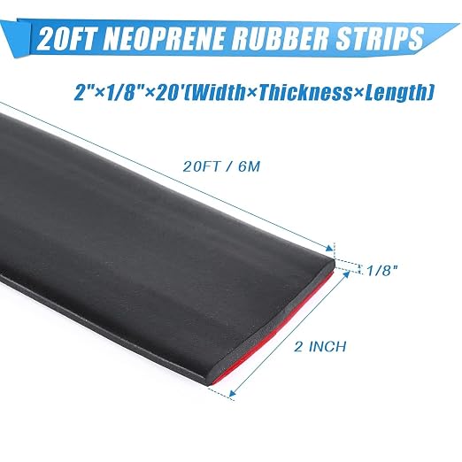 Neoprene Rubber Strips Self Adhesive Sheets, Rolls & Strips - Image 2