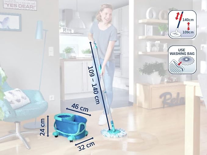 Leifheit Clean Twist Spin Mop and Bucket Set - Image 6