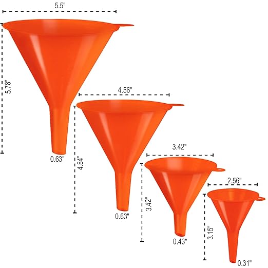 Oil Funnel Set – Plastic Funnels - Image 5