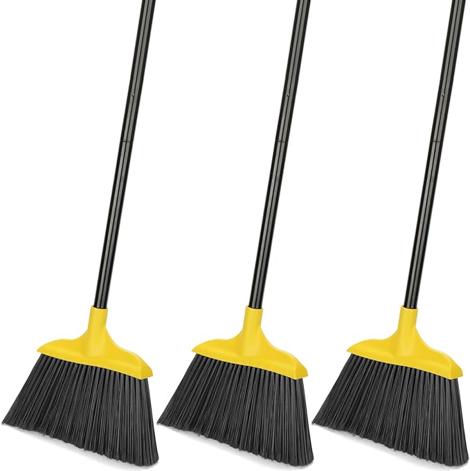 Kefanta 3 Pack Outdoor Broom Heavy-Duty Indoor Commercial Brooms 54 Inches by KeFanta