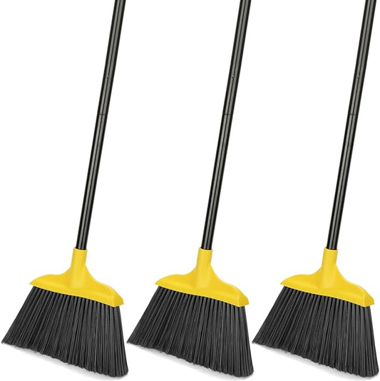 Kefanta 3 Pack Outdoor Broom Heavy-Duty Indoor Commercial Brooms 54 Inches by KeFanta