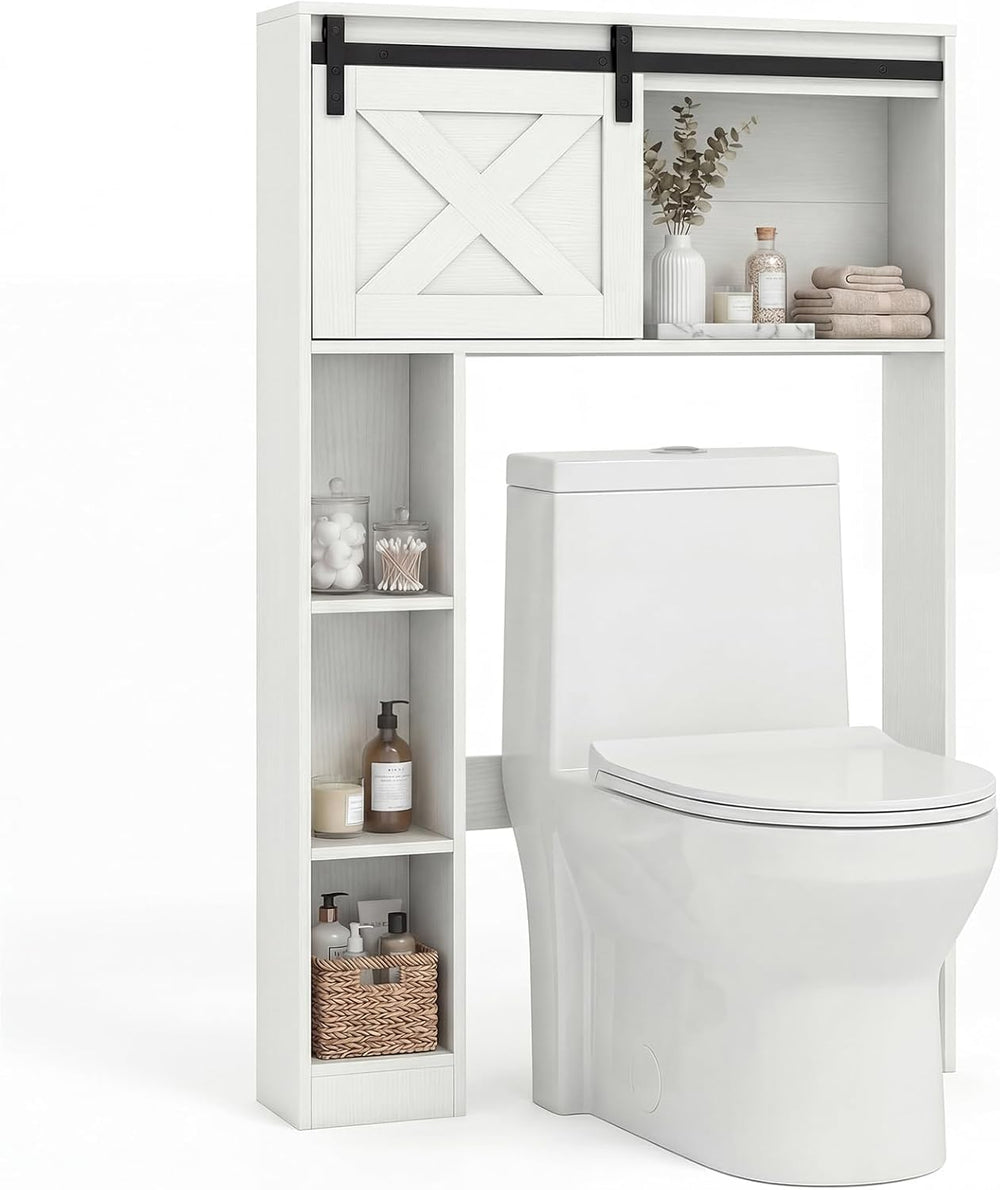 GIANTEX Over The Toilet Storage Cabinet - Freestanding Bathroom Organizer wit...
