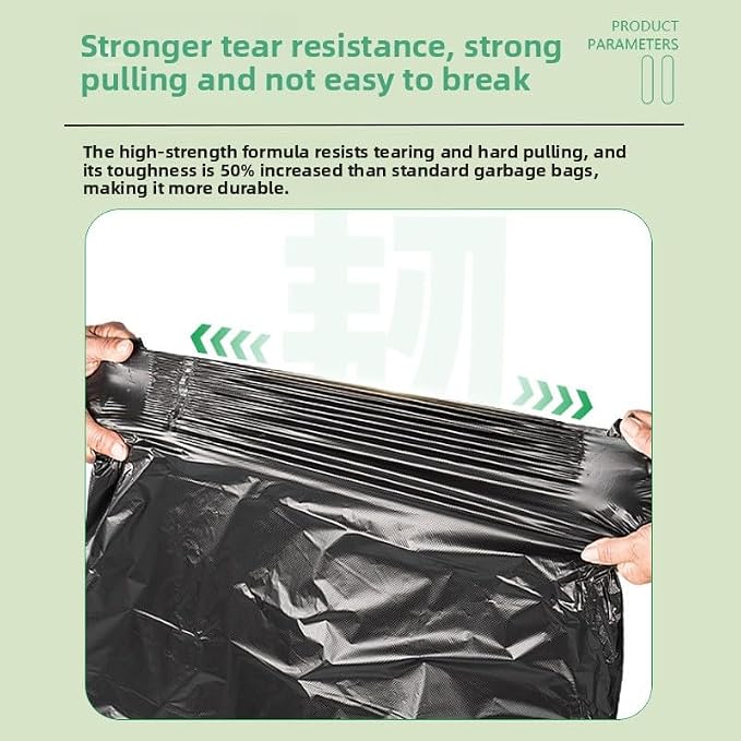 48 gallon heavy duty trash bags, 39.37x47.24 inches, extra strong construction - Image 4