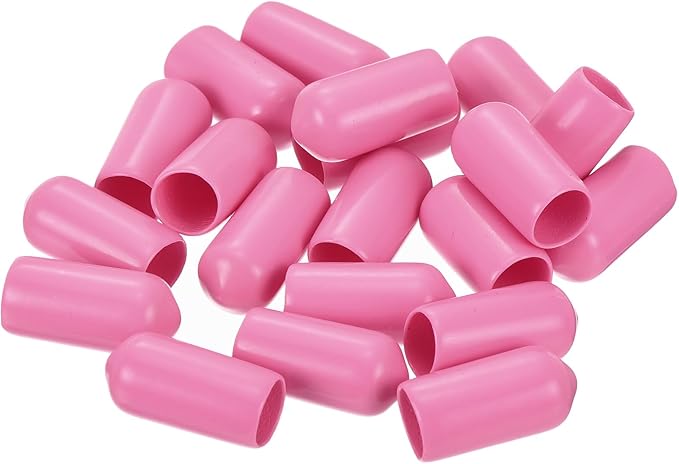 uxcell 20pcs Rubber End Caps 7mm ID Vinyl PVC Round Tube Bolt Cap Cover Screw - Image 4