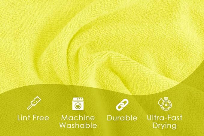 Avalon Towels Microfiber Cleaning Cloths Size 16" x 16", Highly Absorbent - Image 7