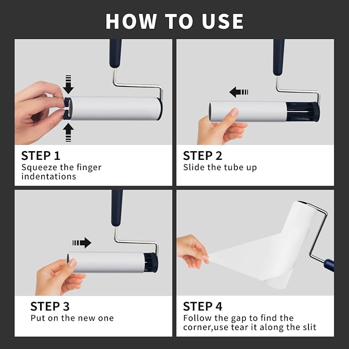Lint Roller for Pet Hair Extra Sticky, 6.3'' Lint Remover - Image 7