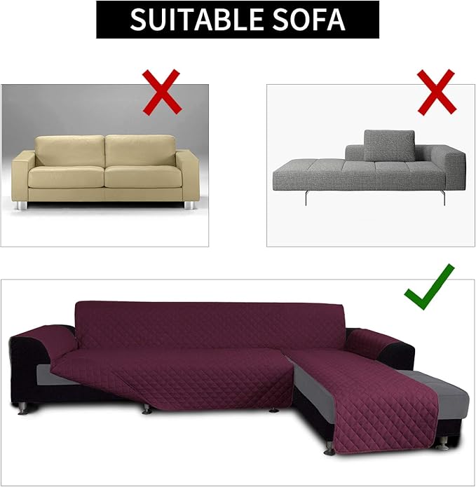Easy-Going Sofa Slipcover L Shape Sofa Cover Sectional Couch Cover Furniture - Image 4